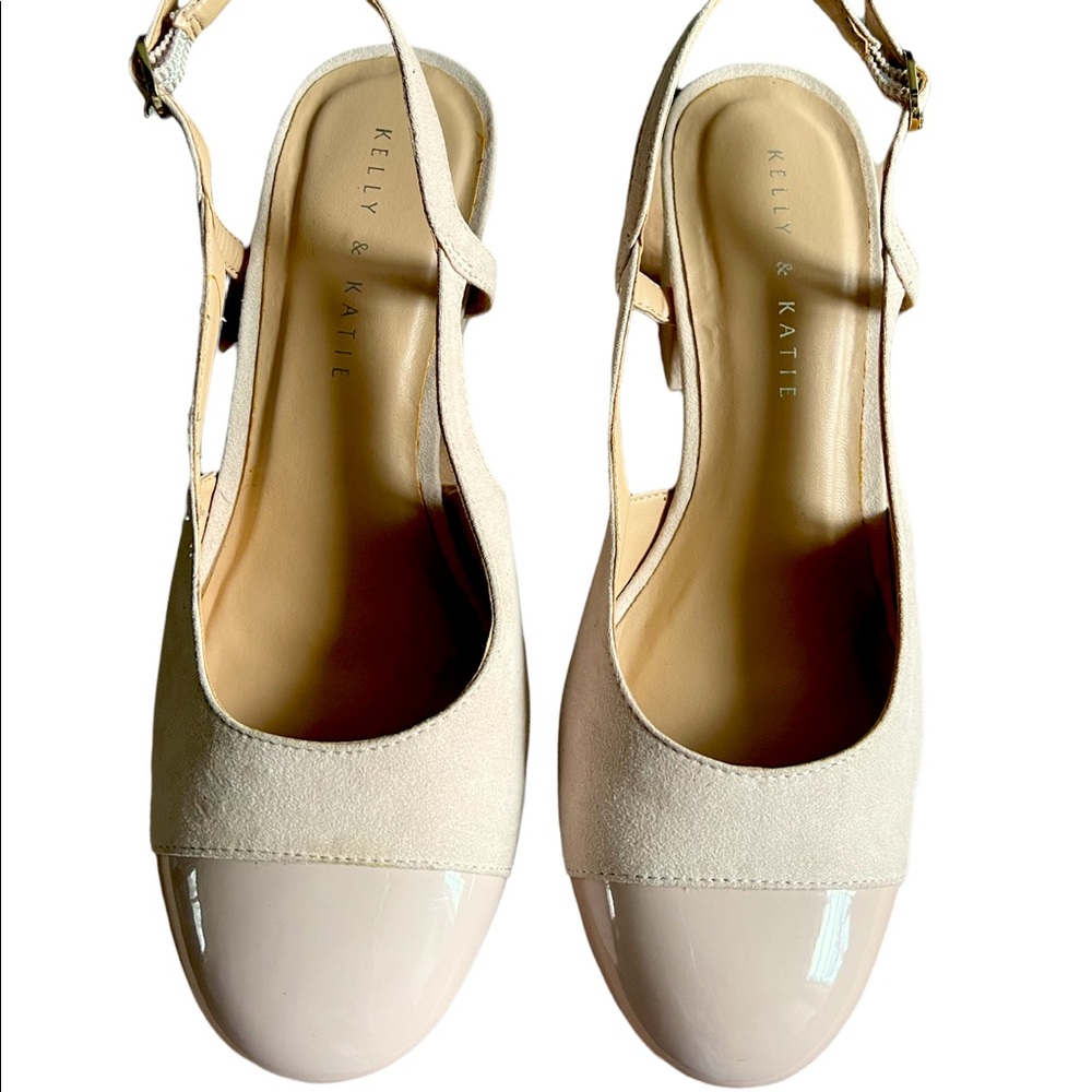 ❤️host pick❤️Kelly and Katie sling back block heels